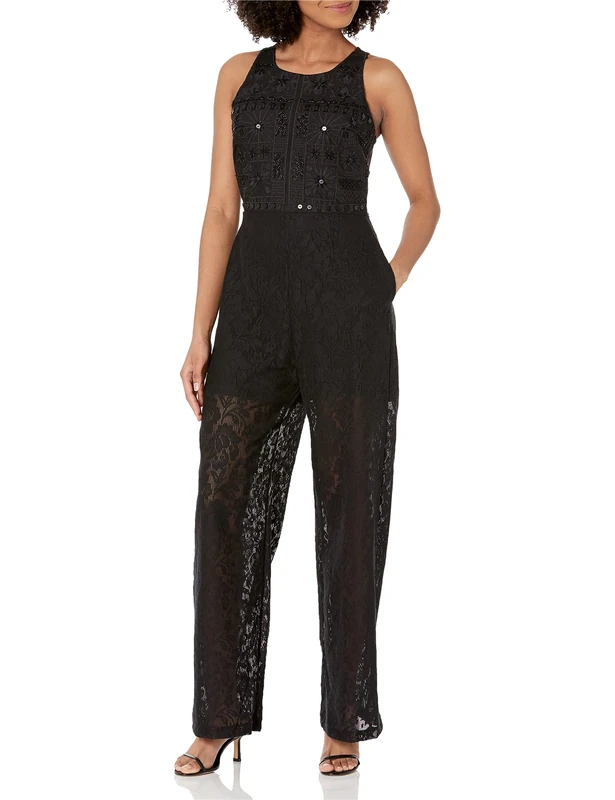 Desigual womens Woman Knit Overall Trousers, Black, XL