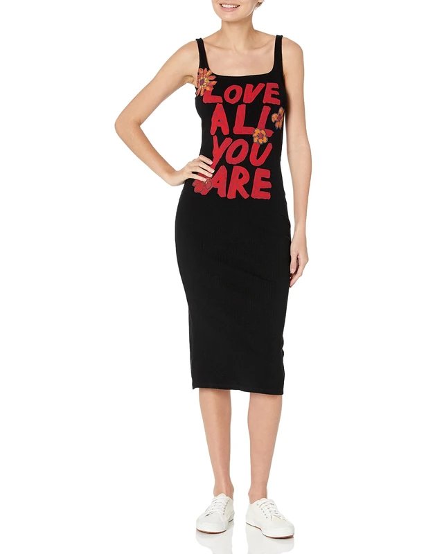 Desigual Women's Vest_Love 2000 Dress, Black, S