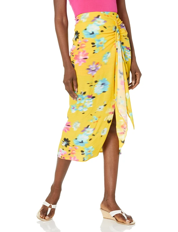 Desigual Women's FAL_Garden 8000 Skirt, Yellow, XS, Yellow, X-Small - Image 1