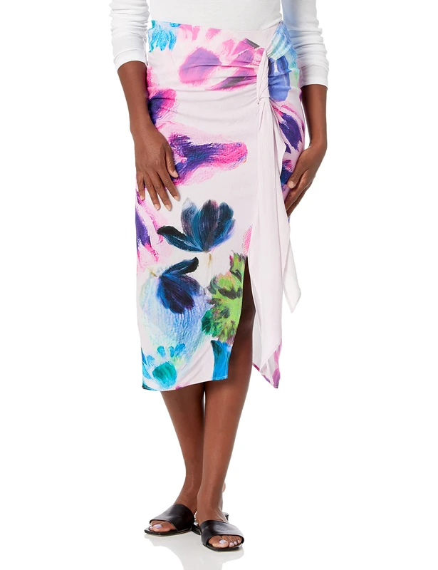 Desigual Women's FAL_June-Lacroix 3025 Skirt, Red, XS, red, X-Small