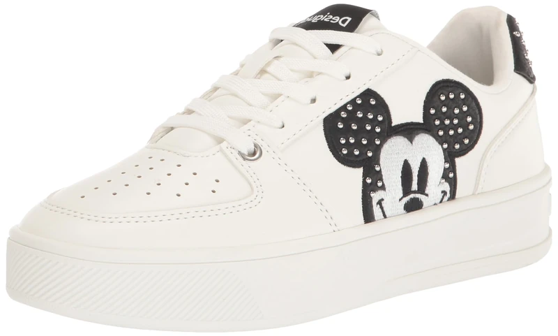 Disney's Mickey Mouse Stud Sneakers White