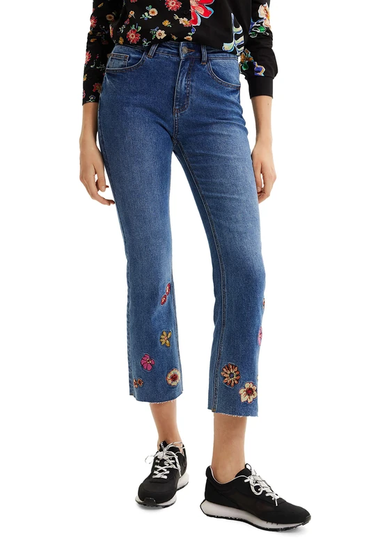 Desigual Women's Denim_Nicole 5008 Casual Pants, Blue, 10