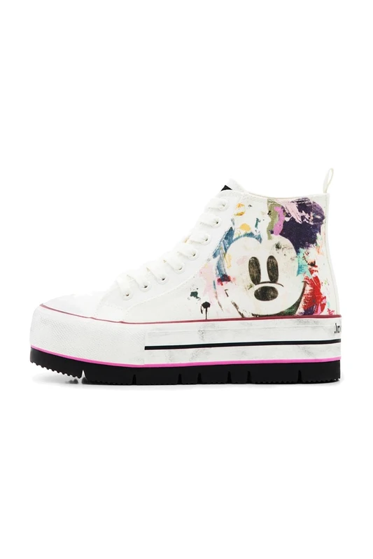 Desigual Women's Shoes_Sneaker Boot_MICKE 1000 White, 6 UK