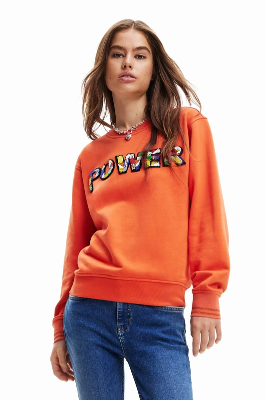 Desigual Women's Sweatshirt, red, S