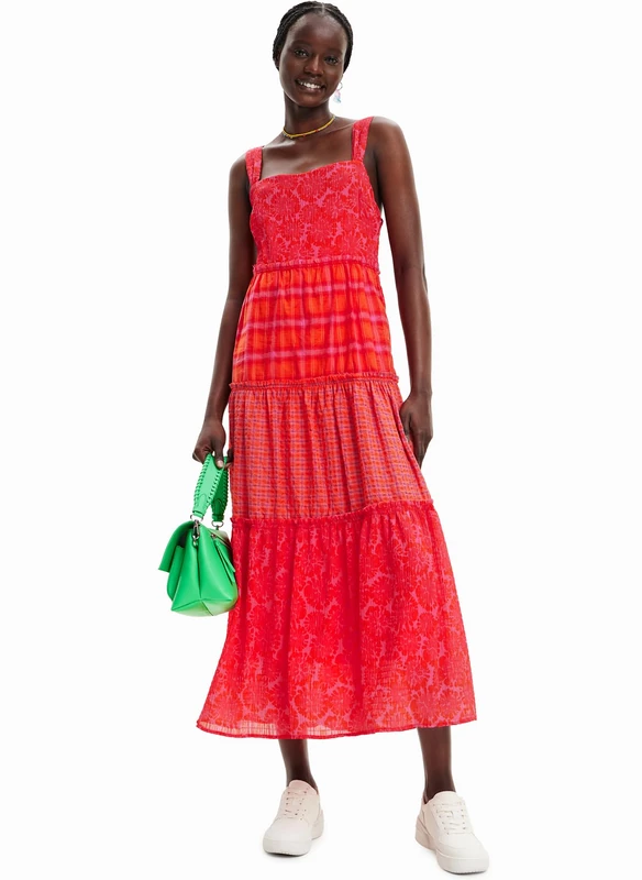 Desigual Women's Vest_ELY 3000 Dress, Red, L, red, L - Image 1