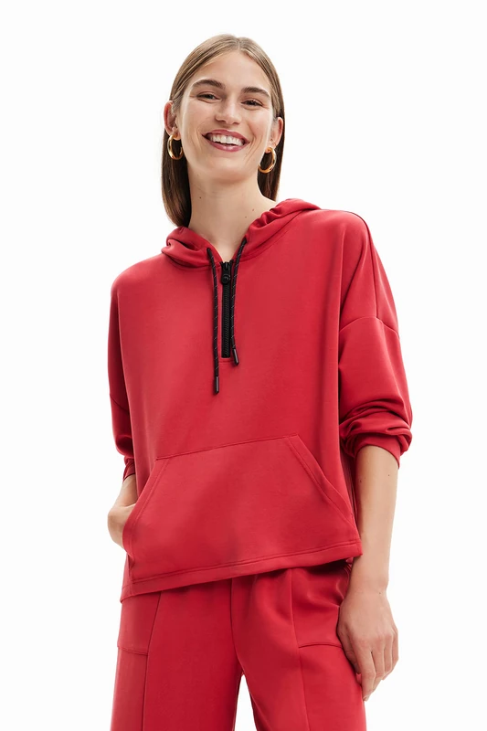 Desigual Women's Sweat_Marion 3000 Sweatshirt, red, L