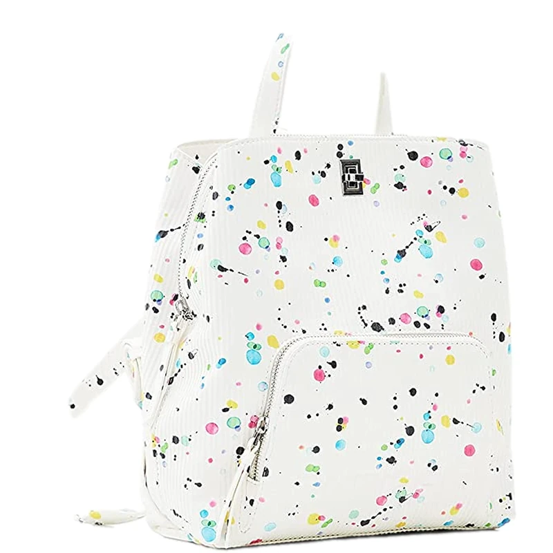 Desigual Women's Back_NEON Art_Sumy Mini 1001 RAW, White, One Size