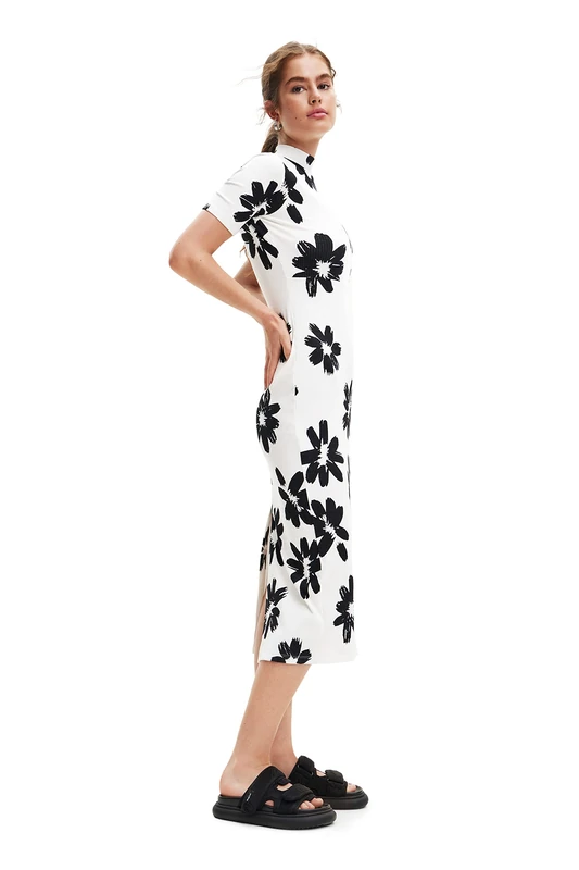 Desigual Women's Vest_York 1001 Dress, White, X-Small