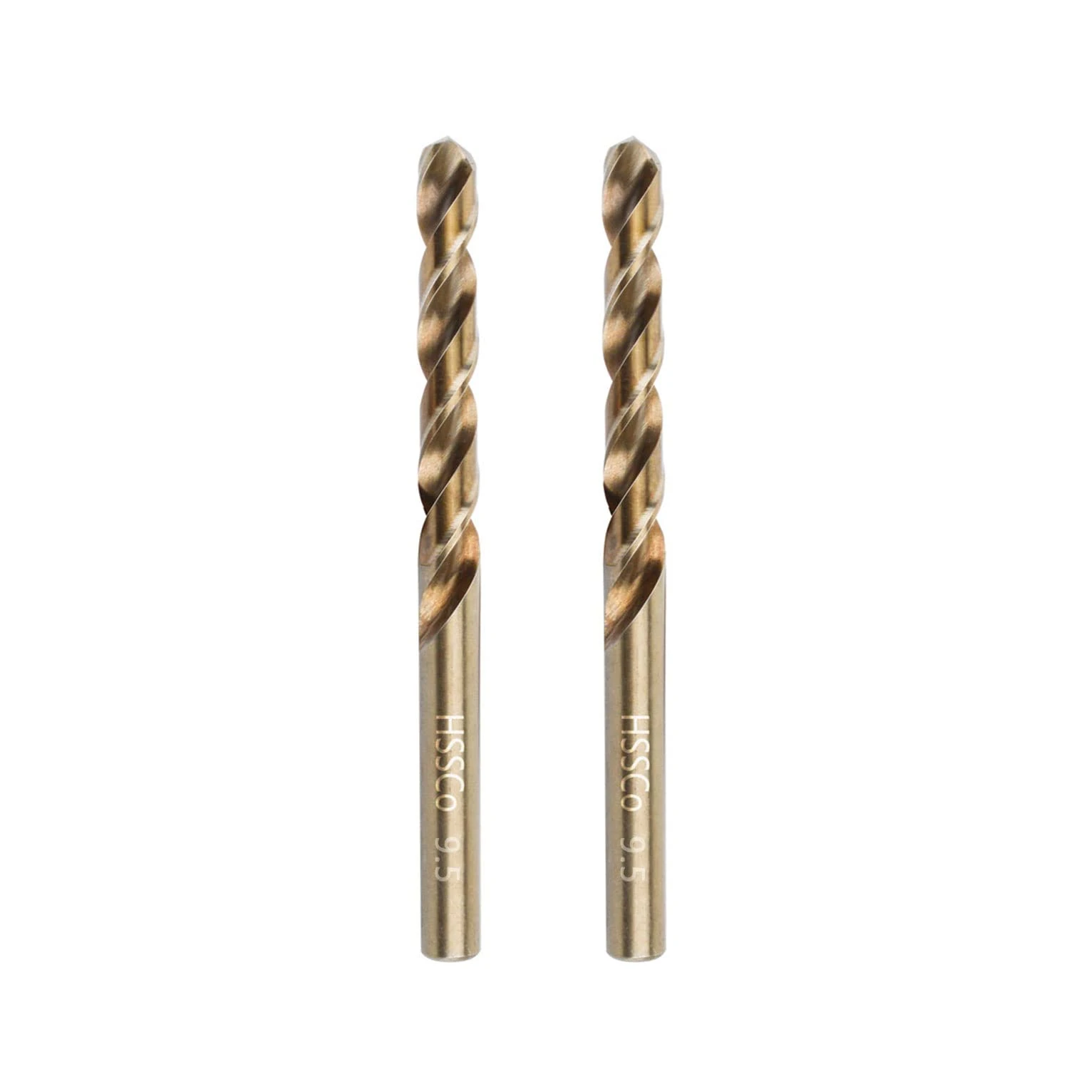 Gunpla Cobalt Drill Bits 9.5mm 2-Pieces, M35 HSS Metric Straight Shank Jobber Drill Bit Set for Hardened Stainless Steel, Metal, Aluminium, Tile, Wood, Plastic and Cast Iron…