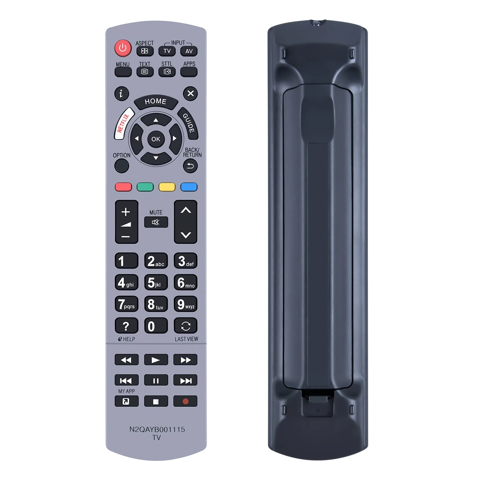 N2QAYB001115 Replacement Remote Control for Panasonic Viera TV, Compatible With TX-40EX613 TX-40EX700 TX-40EX700B TX-49EX610E TX-50EXM715 TX-58EX730E TX-75EX750B TX-75EXR780 TX-49EX613E TX-58EX703E