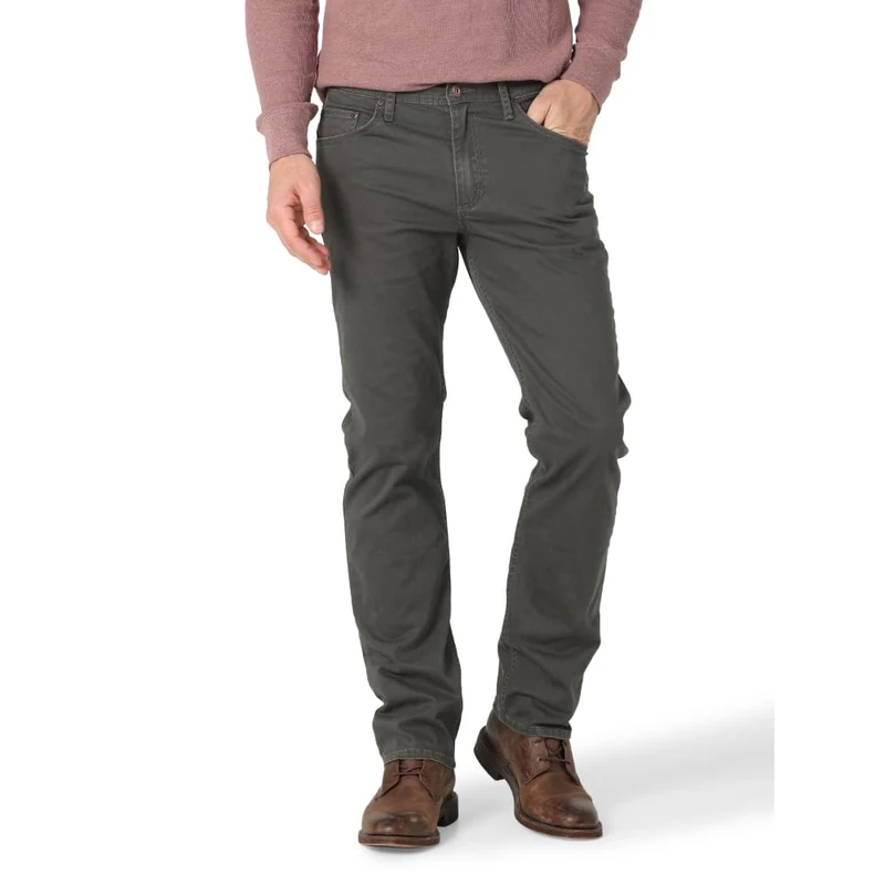 Wrangler Authentics Men's Slim Fit Straight Leg Jean, Anthracite, 36W x 32L