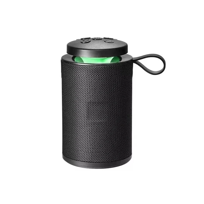 Wireless Portable Bluetooth Speaker, Rechargeable Fabric Stereo Speaker, Outdoor Wireless Speakers for Home and Outdoor Party -Black