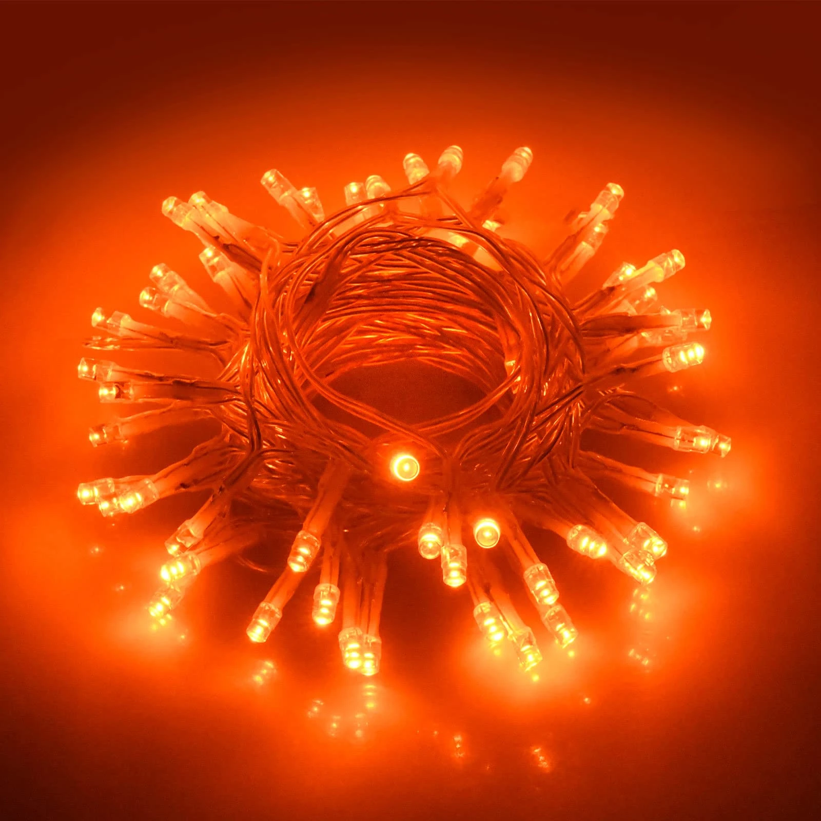 cshare Halloween Decoration Lights,Orange Fall Fairy Lights, 3M/9.8Ft 30 LED with Timer (6 Hours ON | 18 Hours Off) is Battery Operated for Autumn Halloween Door Window Party Room Christmas