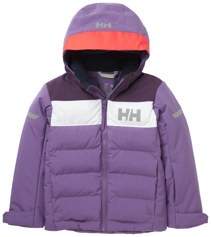 Helly Hansen Unisex Kid's Vertical Insulated Jacket, Purple, 1 Year
