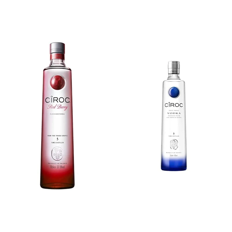 Ciroc Red Berry Flavoured Vodka 70cl & Premium Vodka 70cl
