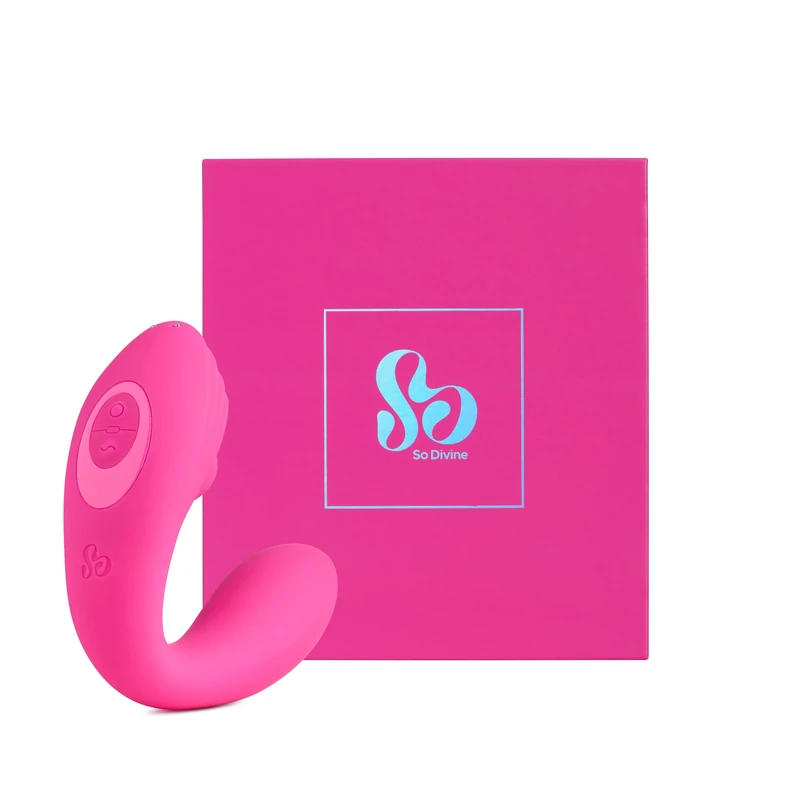 So Divine Pearl Vibe G-spot Clitoral Suction Stimulator- Clit Sucker & Vibrator, Double Stimulation - 11 Suction Intensities & 10 Vibrating Patterns- Waterproof - Pink - Discreet delivery.