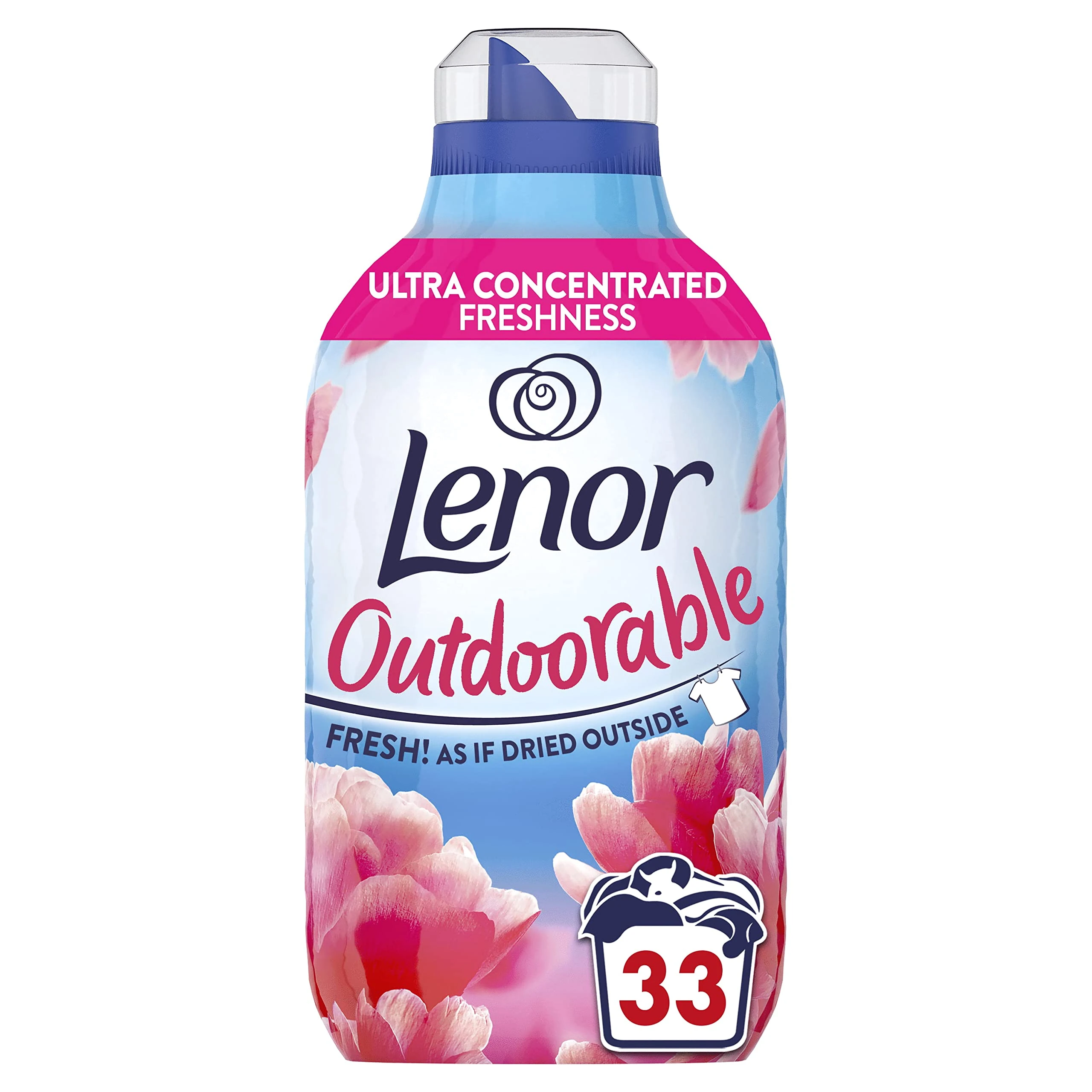 Lenor Outdoorable Fabric Conditioner Pink Blossom 33 Washes