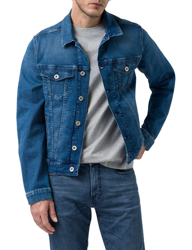Pierre Cardin Men's Denim Jacket, Blue Fashion Vintage, M