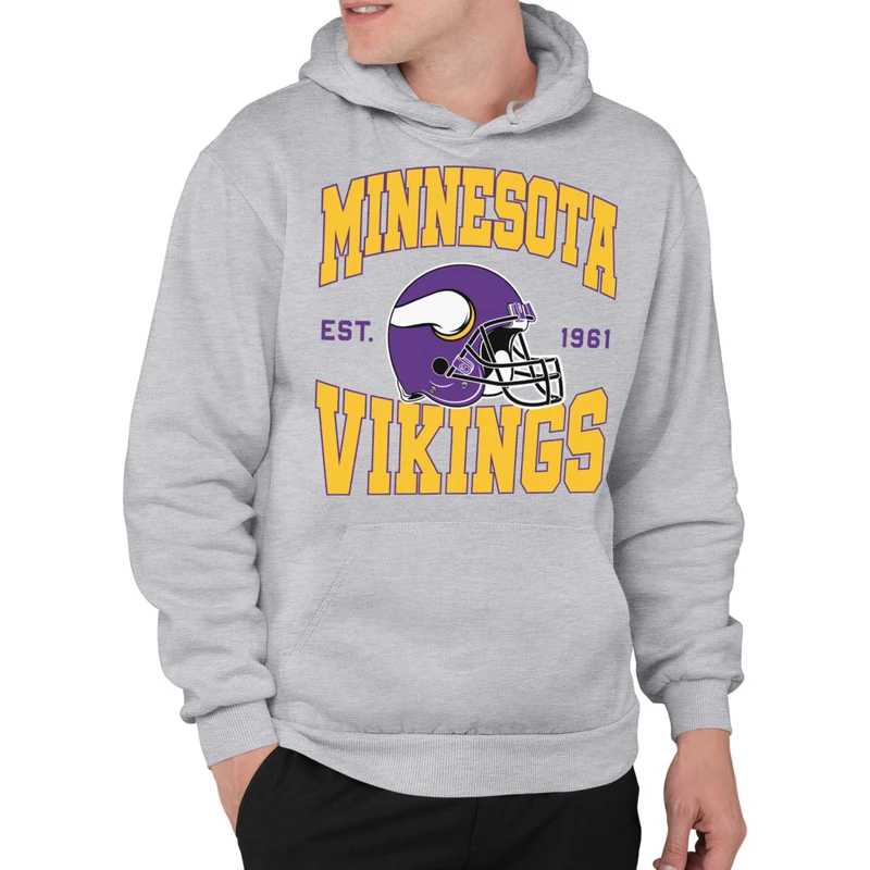Junk Food Clothing x NFL - Team Helmet - Unisex Adult Pullover Hoodie for Men and Women - Officially Licensed NFL Apparel