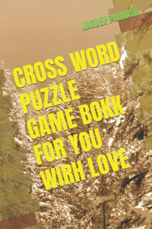 CROSS WORD PUZZLE GAME BOKK FOR YOU WIRH LOVE