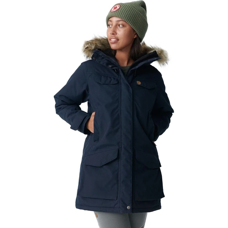 FJALLRAVEN 86369-555 Nuuk Parka W Jacket Women's Dark Navy Size XXL