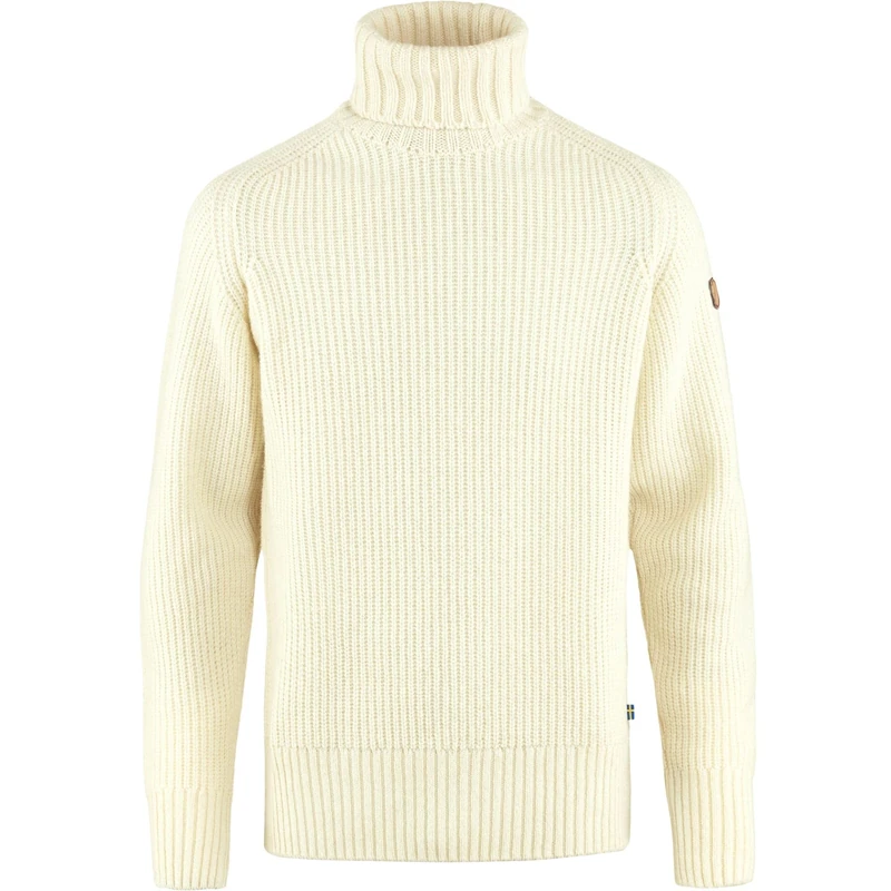 Fjallraven 87072-113 Övik Roller Neck Sweater M/Övik Roller Neck Sweater M Sweatshirt Men's Chalk White Size XL