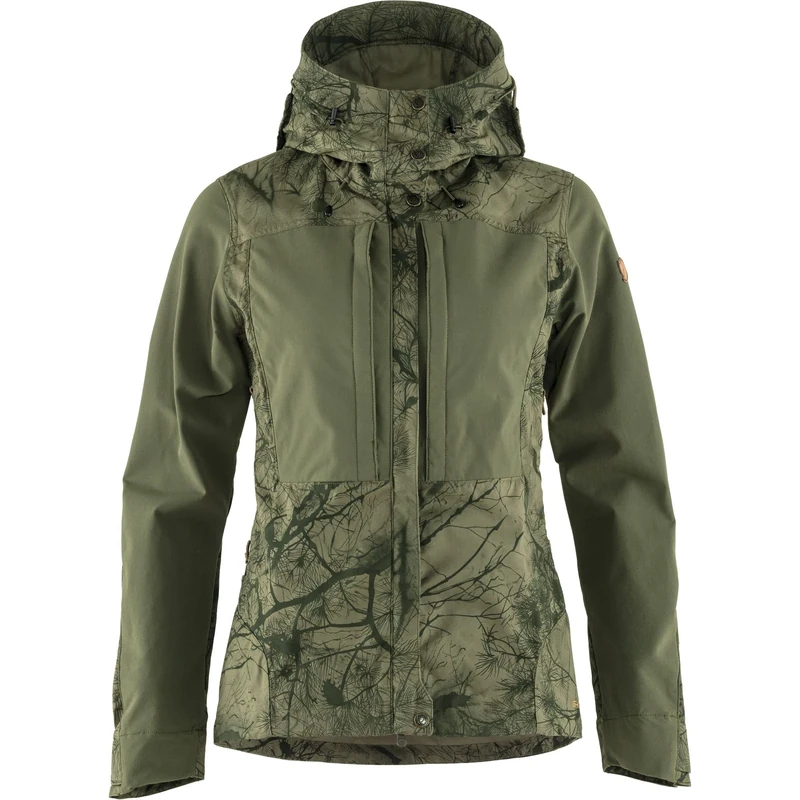 Fjallraven 89892-626-625 Keb Jacket W Jacket Women's Green Camo-Laurel Green Size XXL