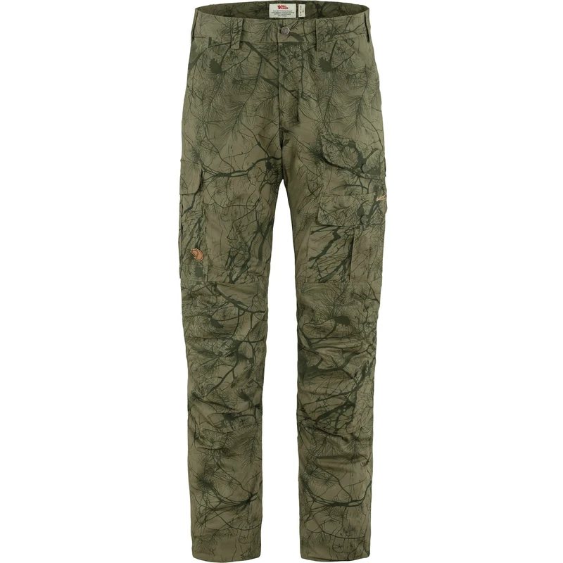 Fjallraven 90228-626-662 Barents Pro Hydratic TRS M Pants Men's Green Camo-Deep Forest Size 44