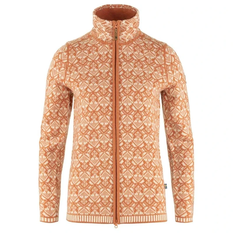 Fjallraven 89912-242 Snow Cardigan W/Snow Cardigan W Sweatshirt Women's Desert Brown Size M