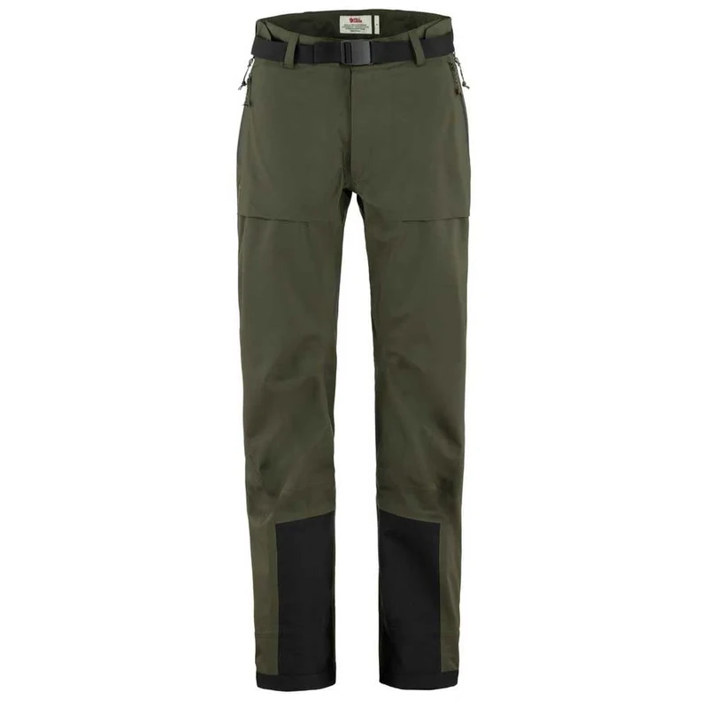 Fjallraven 89602-662 Keb Eco-Shell Trousers W Pants Women's Deep Forest Size L
