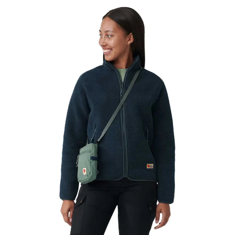 Fjallraven 84789-560 Vardag Pile Fleece W Sweatshirt Women's Navy Size XS