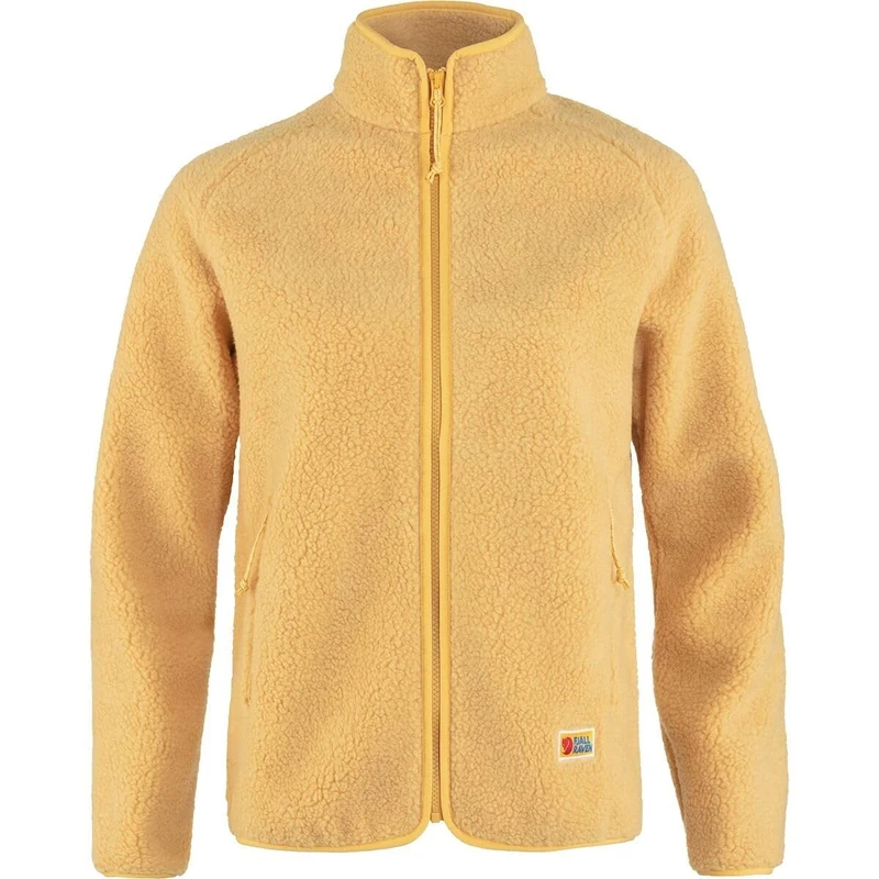 Fjallraven 84789-133 Vardag Pile Fleece W Sweatshirt Women's Mais Yellow Size XXS