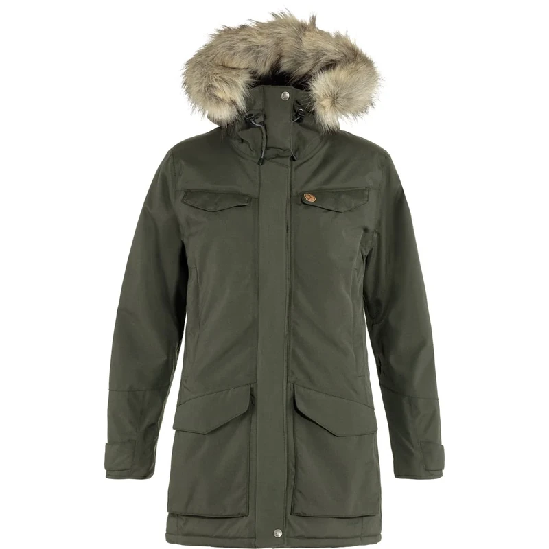 FJALLRAVEN 86369-662 Nuuk Parka W Jacket Women's Deep Forest Size XXL
