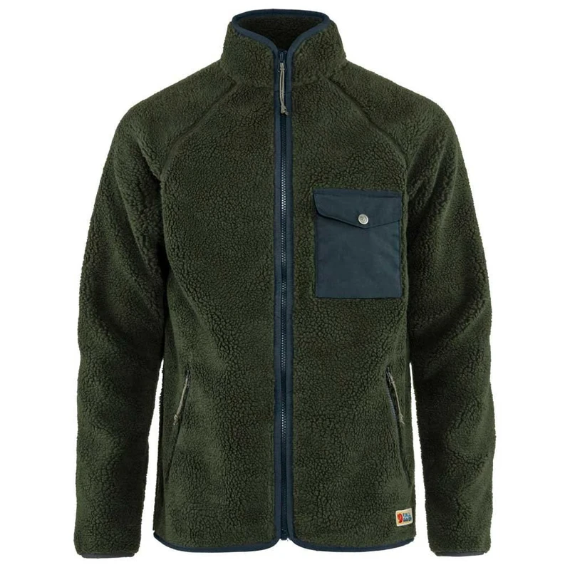 Fjallraven 84158 Vardag Pile Fleece M Jacket Men's Deep Forest XL - Image 1