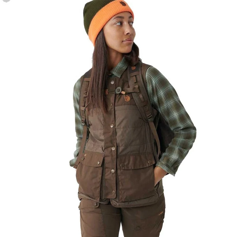 Fjallraven 86373-633 Forest Wool Padded Vest W/Forest Wool Padded Vest W Sports vest Women's Dark Olive Size M