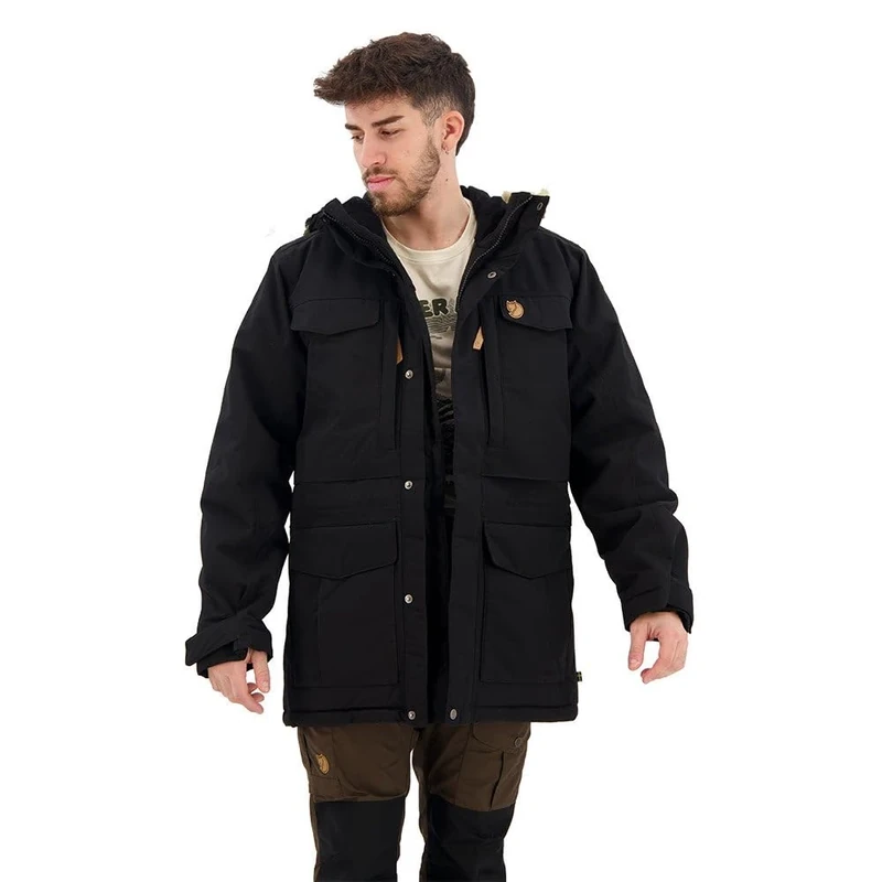 FJALLRAVEN 86668-550 Nuuk Parka M Jacket Men's Black Size L