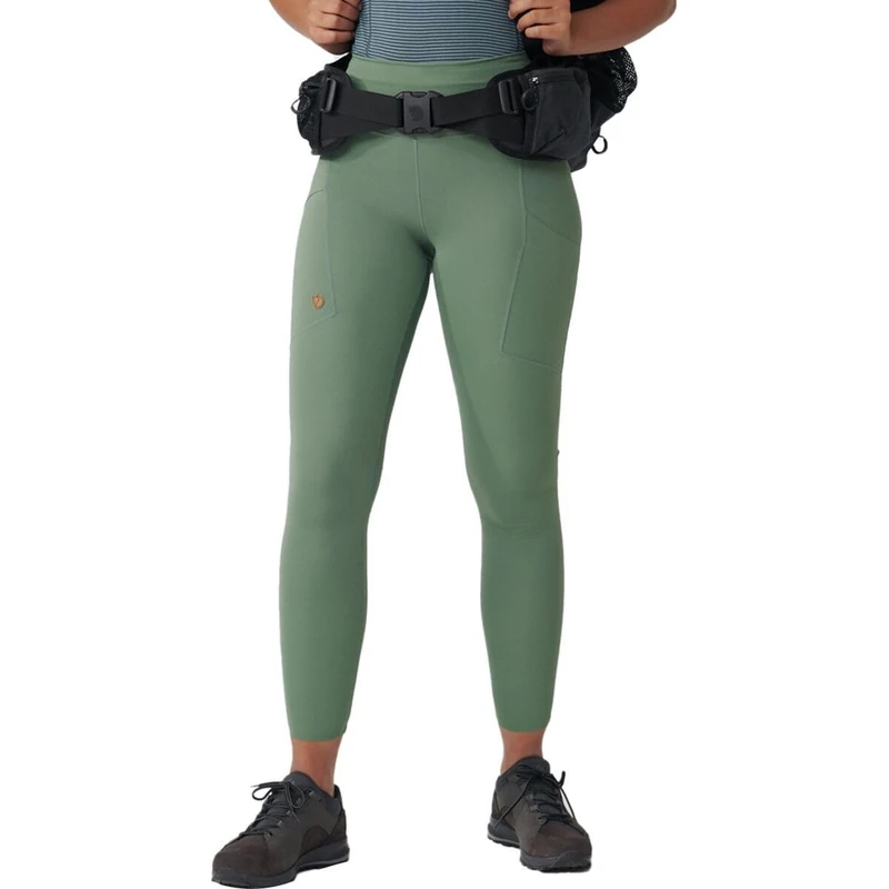 Fjallraven 84773-614 Abisko Tights W Pants Women's Patina Green Size XXL