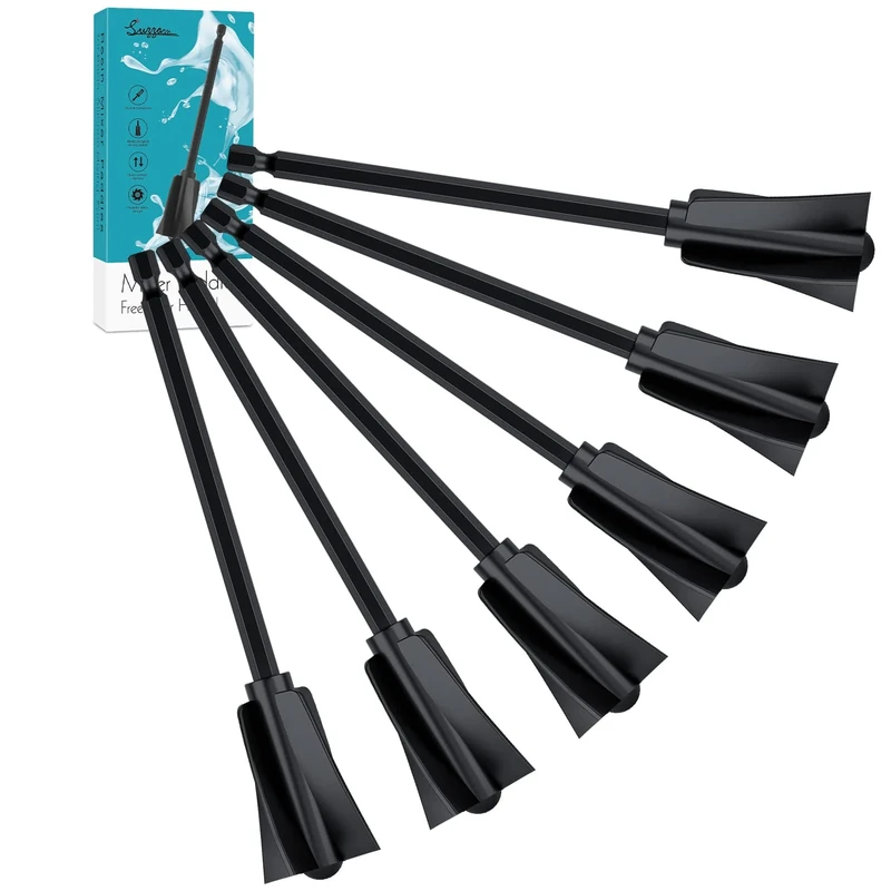 Suzzam Resin Mixer Paddles 6pcs - Epoxy Paint Stirrer for Drill