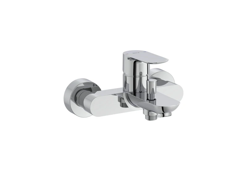 Roca A5A026EC00 Bathroom-Shower Mixer, Cala Collection, Without Equipment, Chrome