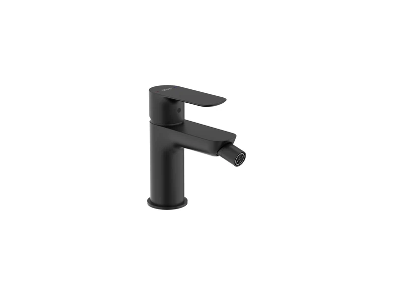Roca A5A626ENB0 Bide Mixer, Smooth Body, Cala Collection, Matte Black
