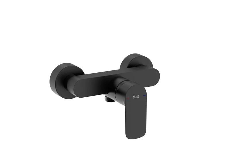 Roca A5A216ENB0 Matt Black Shower Mixer - Single Lever