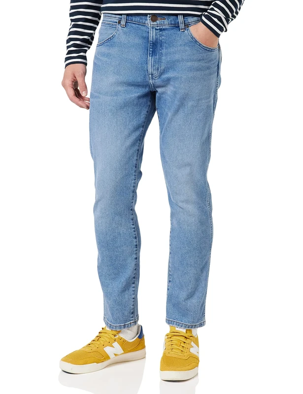 Wrangler Herren Jeans Larston, Slim Tapered Fit, Tapered Leg