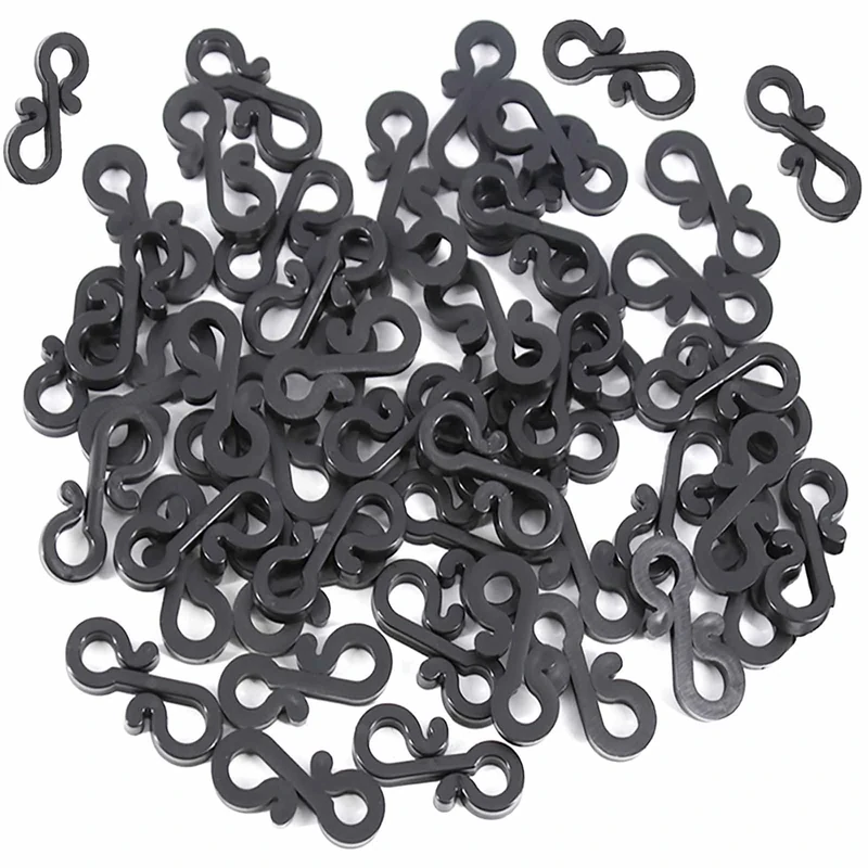 QISF 30 Pcs Gutter Hooks | Christmas Light Clips | Mini S Clips Hangers | Outdoor String Lights Hanging Clips Hooks | Durable Weatherproof | for Xmas Icicle Fairy String Lights Decoration