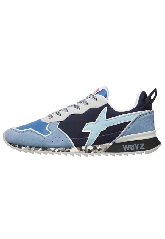 W6yz Technical Fabric and Suede Trainers, Heavenly, 40 EU