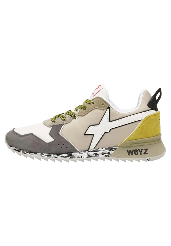 W6yz Technical Fabric and Suede Trainers, Charcoal, 7.5 UK