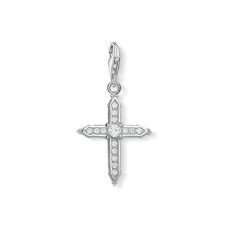 Thomas Sabo Women Charm Pendant Cross Silver 925 Sterling Silver 1732-051-14