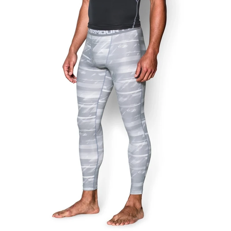 Under Armour Men's UA CG Armour Leggings, Ultra-Warm Thermal Leggings, Men's Running Tights with 4-Way Stretch and Anti-Odour Technology White