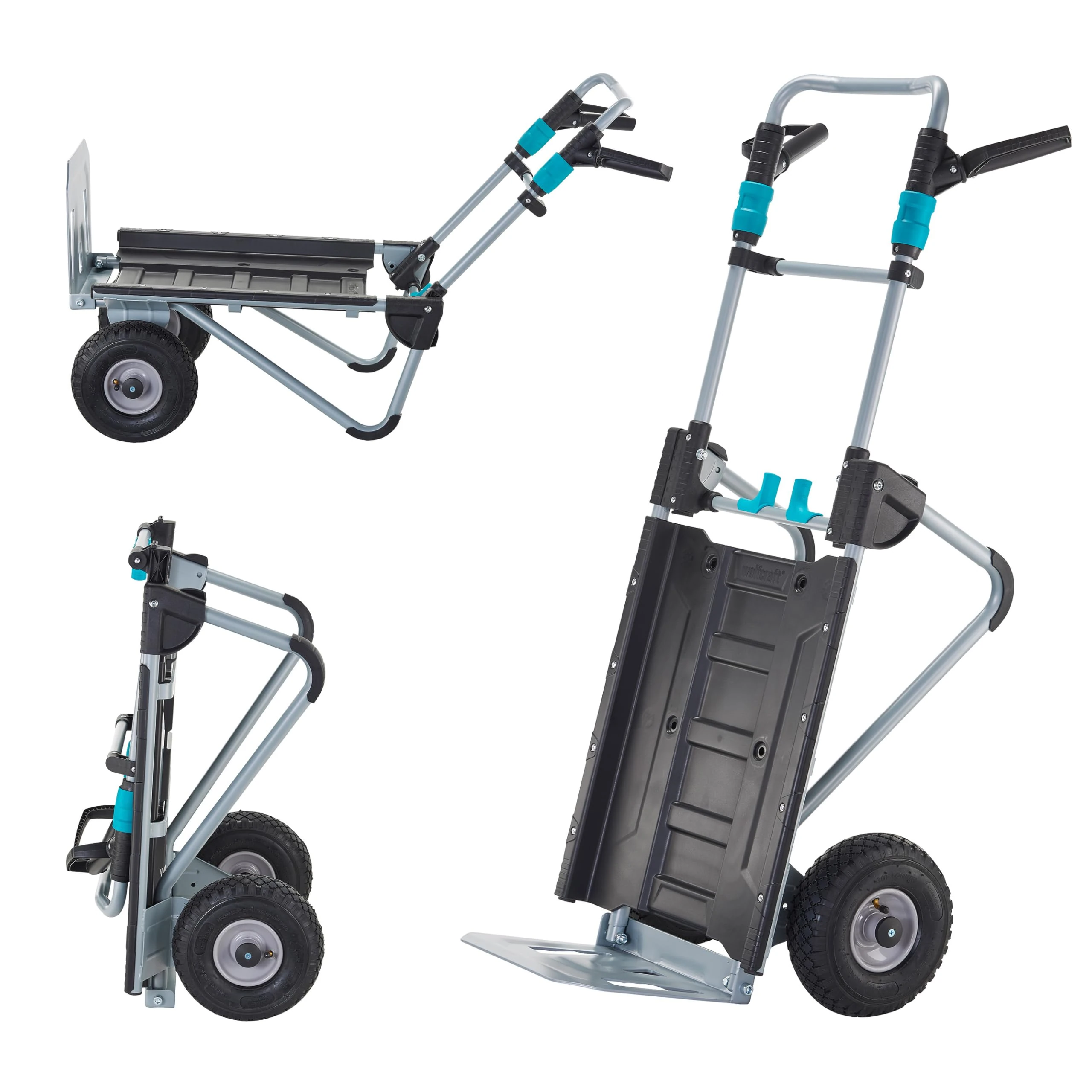 wolfcraft TS 2500 Transport System I 5535000 I The 2-in-1 solution: hand truck and push cart