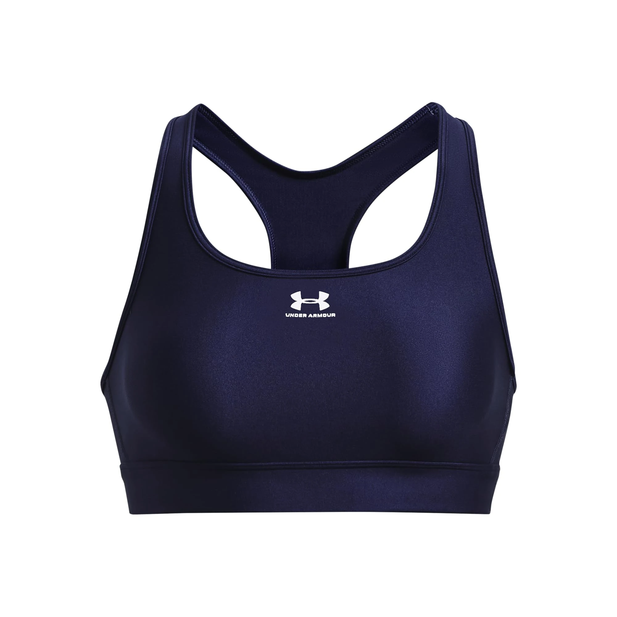 Under Armour Women's UA Authentics Mid Padless, Medium Support Sports Bra, Sweat-Wicking Unpadded and Wireless Sports Bra