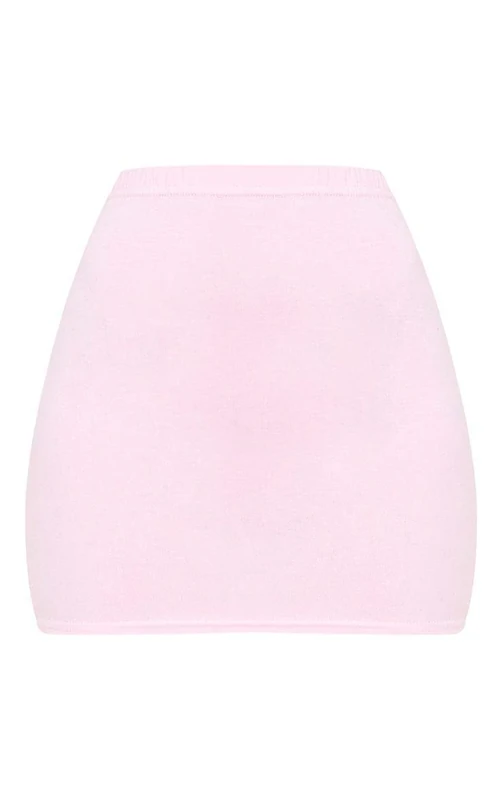 Colop Womens Plain Stretch Bodycon Short Mini Office Ladies Pencil Skirt Size 8-26 (Baby Pink, 12-14)